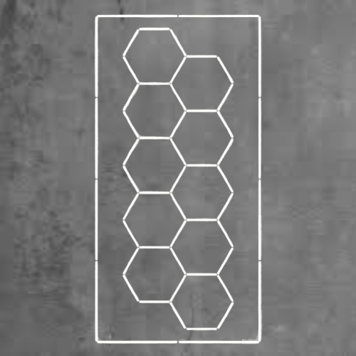 Hexagon Led Panel 10 Grid